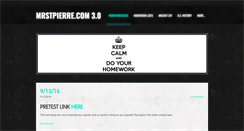 Desktop Screenshot of mrstpierre.com